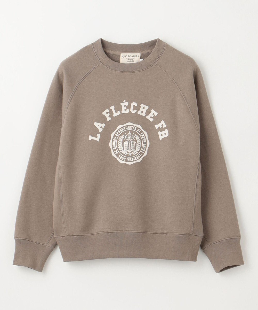 ANY L 【洗濯機可能/サスティナブル】ロゴ裏起毛クルーネックプルオーバー 