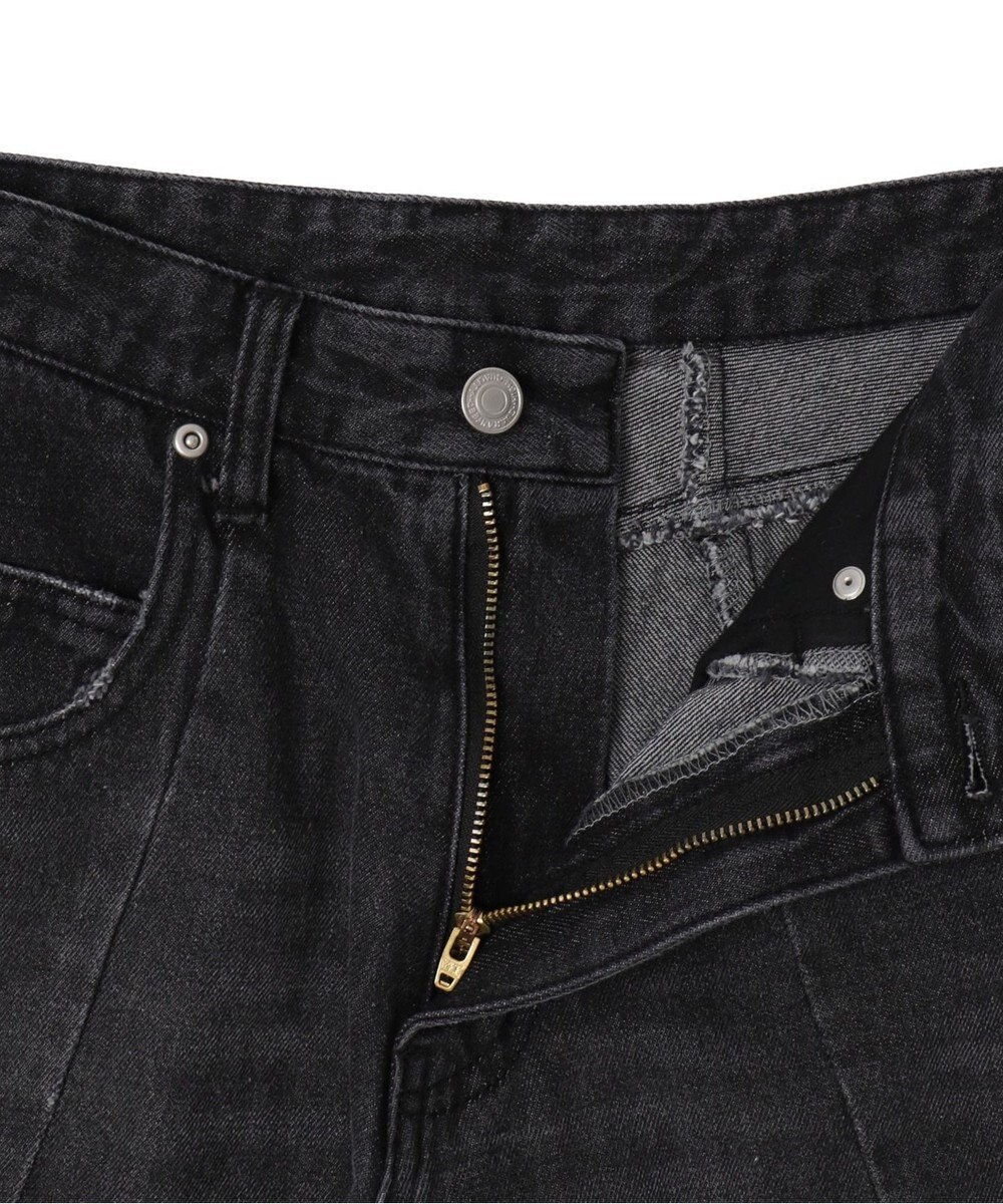 WEGO カーブラインバレルレッグデニムパンツ 