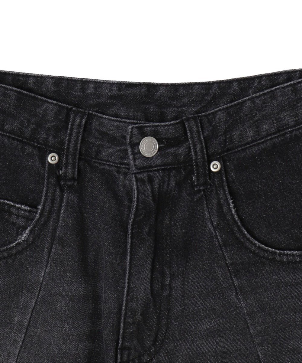 WEGO カーブラインバレルレッグデニムパンツ 