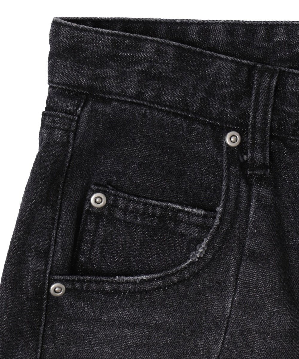 WEGO カーブラインバレルレッグデニムパンツ 