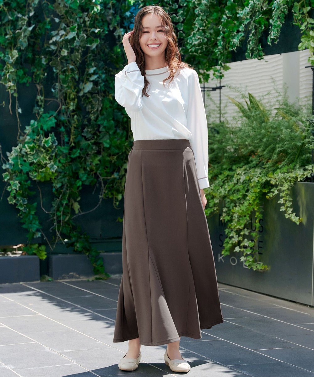 Tiaclasse 【2WAY・洗える】取り外し可能な​配色パイピングボウタイブラウス 