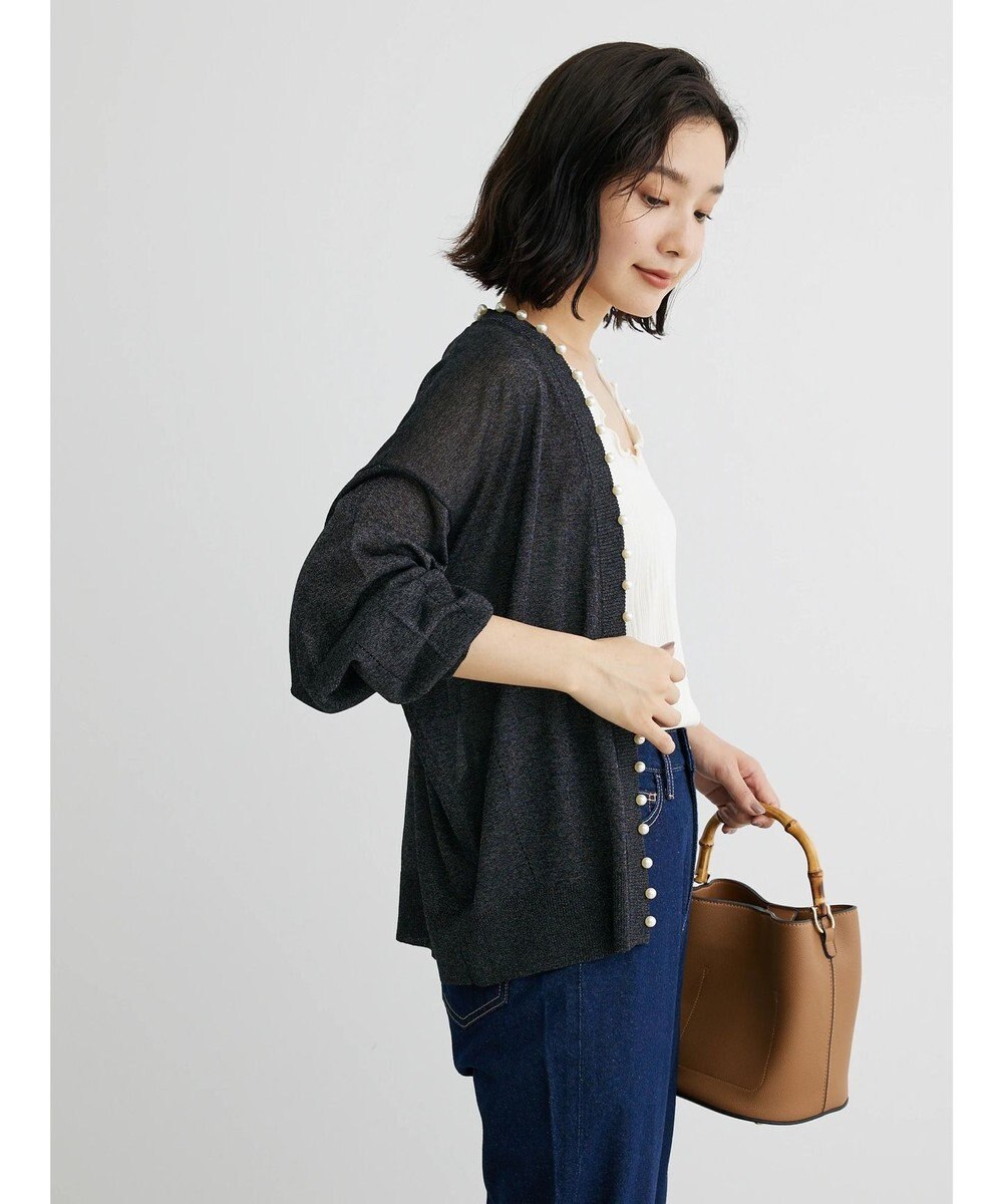 Green Parks ・ＥＬＥＮＣＡＲＥ　ＤＵＥパールツキシアーカーディガン 