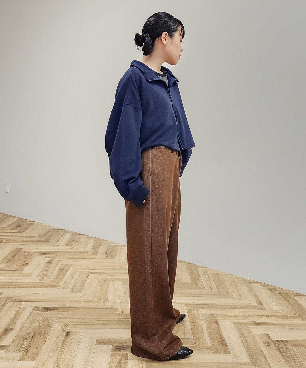 CRAFT STANDARD BOUTIQUE 【WEB限定】裏毛ダブルジップショートスウェット/24AW 