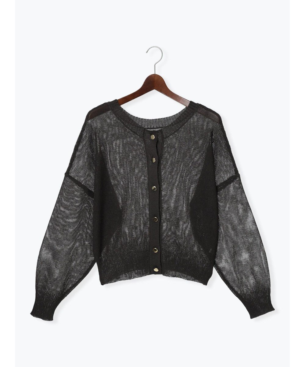 Te chichi 【WEB限定カラーあり】ペーパータッチヤーン2wayメッシュニット 