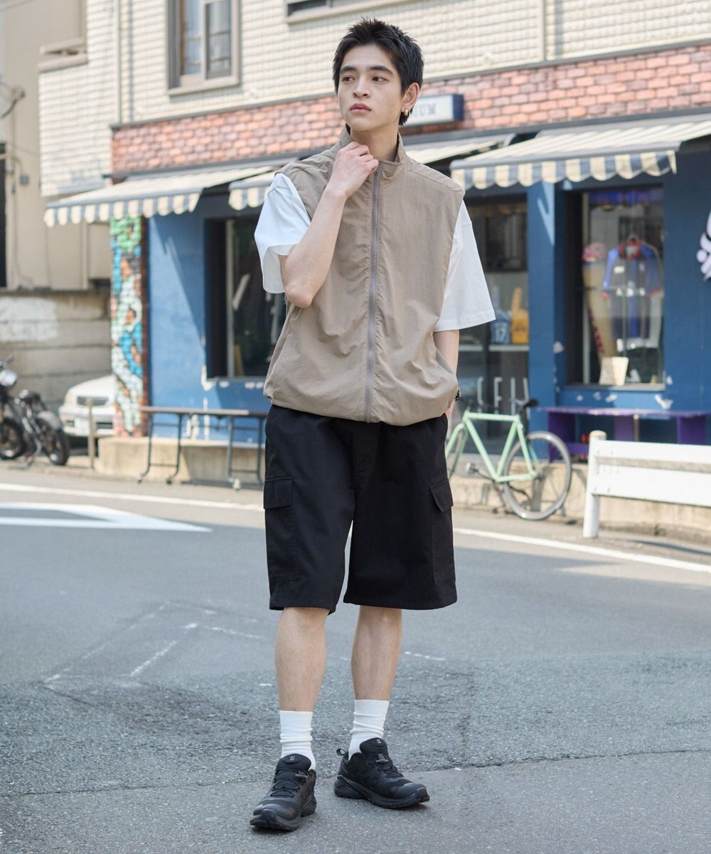 WEGO 【ウエストゴム】イージーバギーカーゴショーツ 