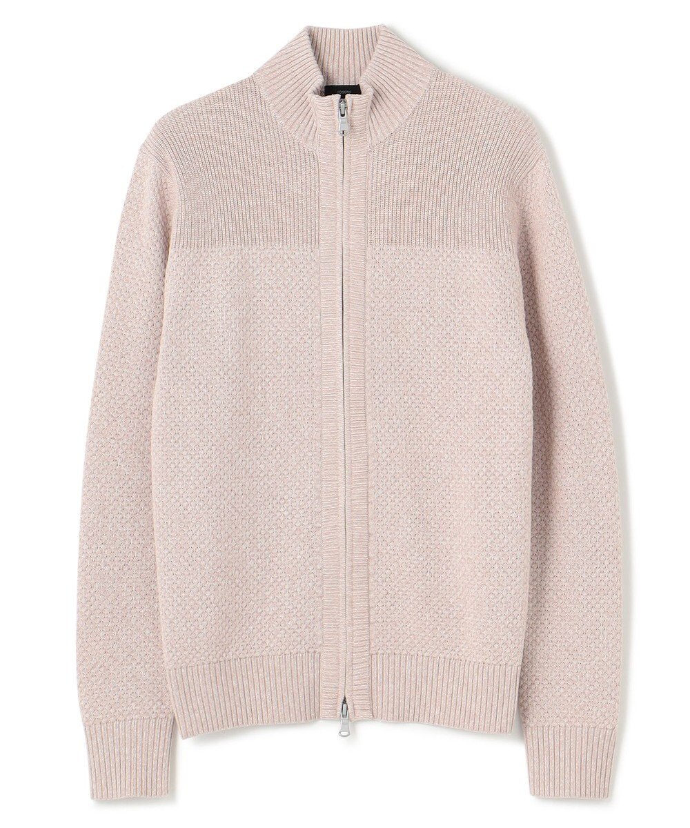 JOSEPH HOMME シルクバルキーハニカム　ジップアップニット 