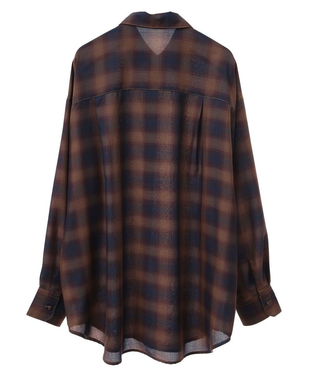 Green Parks オンブレーチェックライトシャツ 