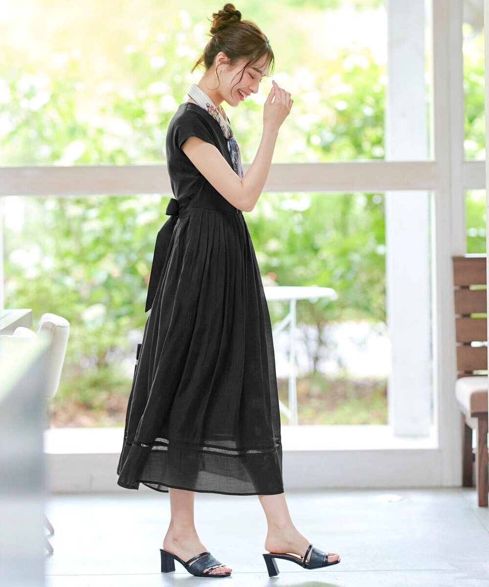 Tiaclasse 【洗える】はしごレースワンピース 