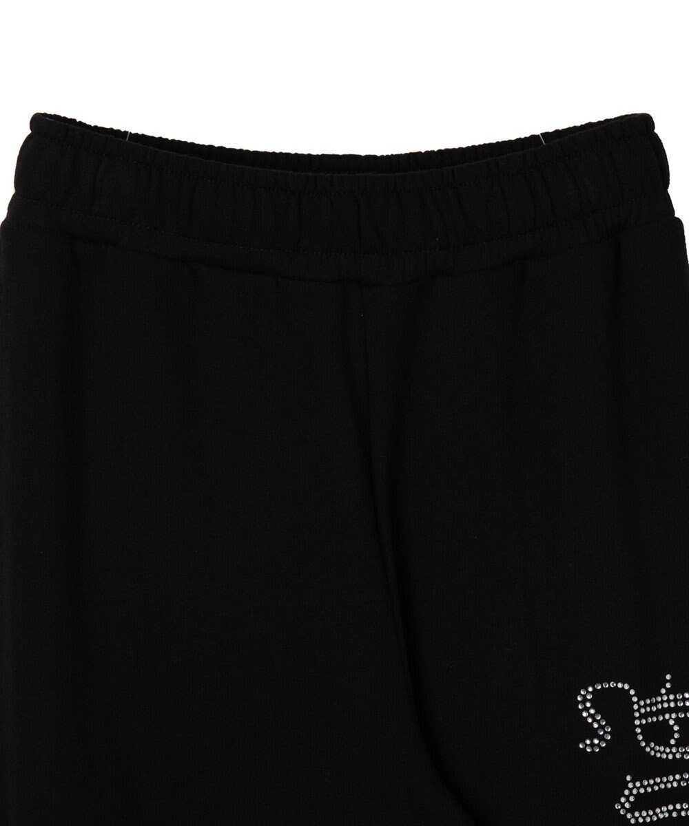 WEGO 【ウエストゴム】ラインストーンロゴスウェットパンツ 