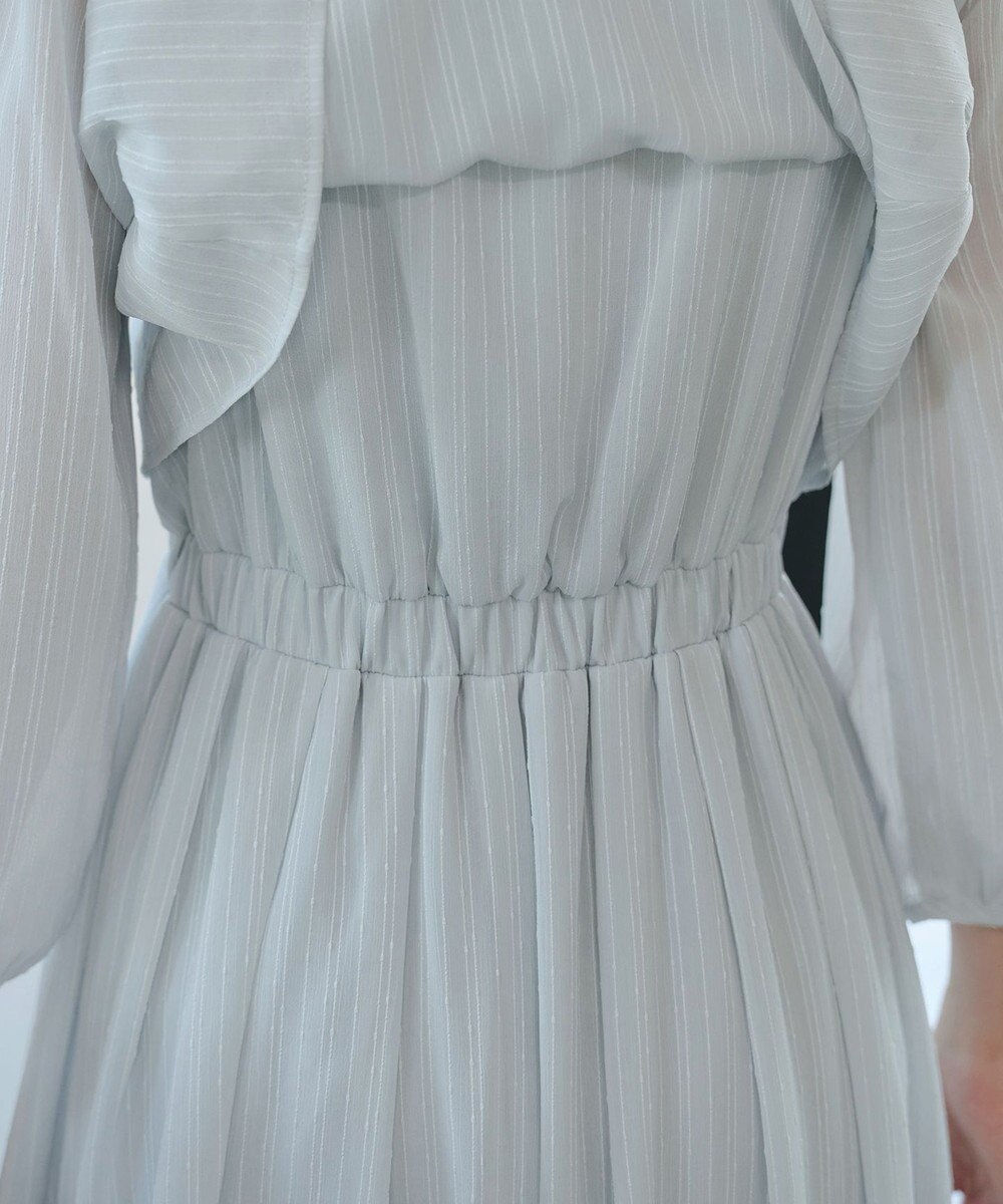 Tiaclasse L 【洗える】シフォンドレープワンピース 