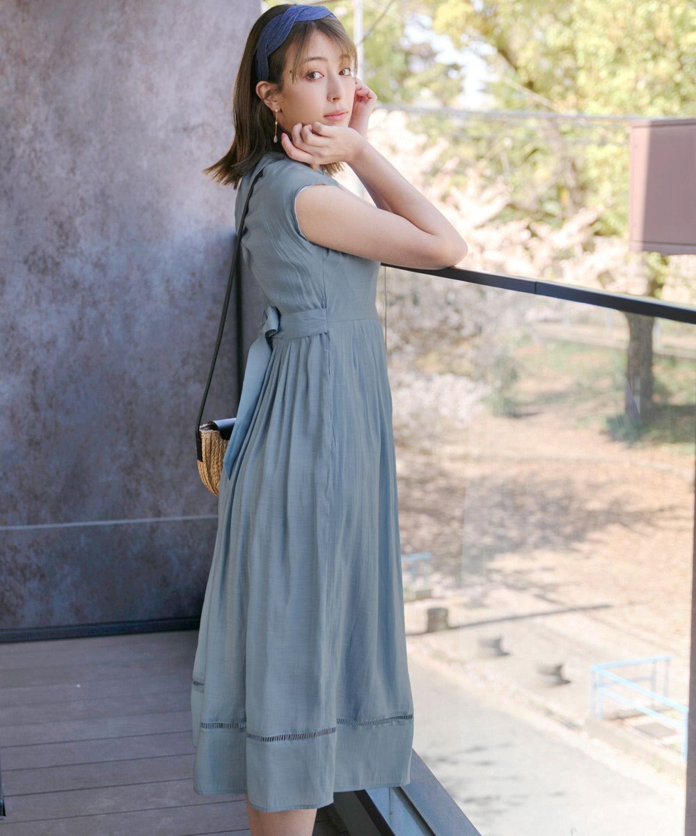 Tiaclasse 【洗える】はしごレースワンピース 