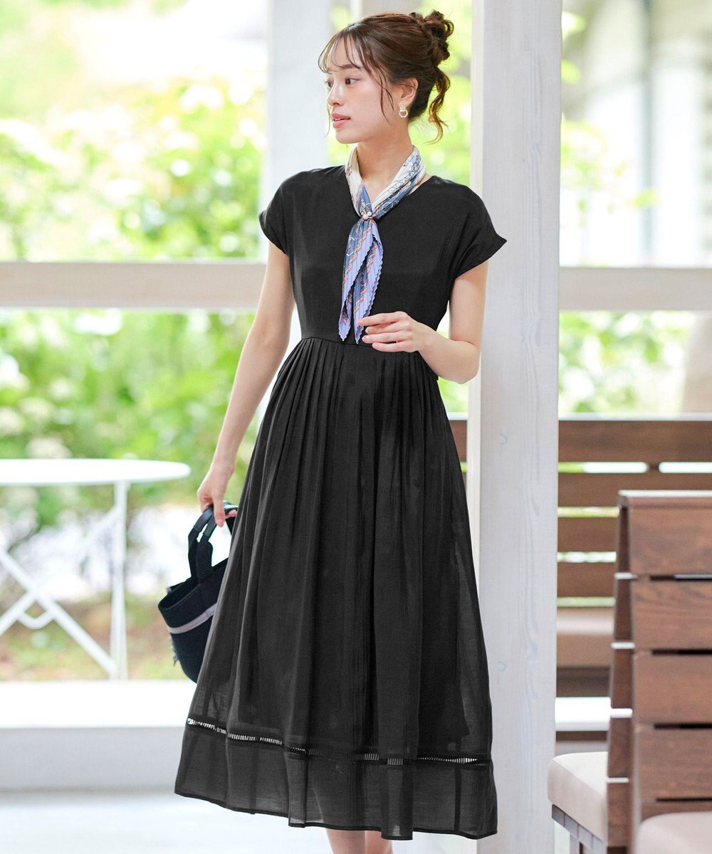 Tiaclasse 【洗える】はしごレースワンピース 