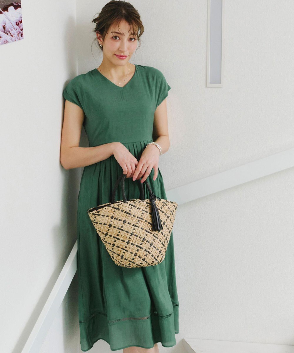 Tiaclasse 【洗える】はしごレースワンピース 