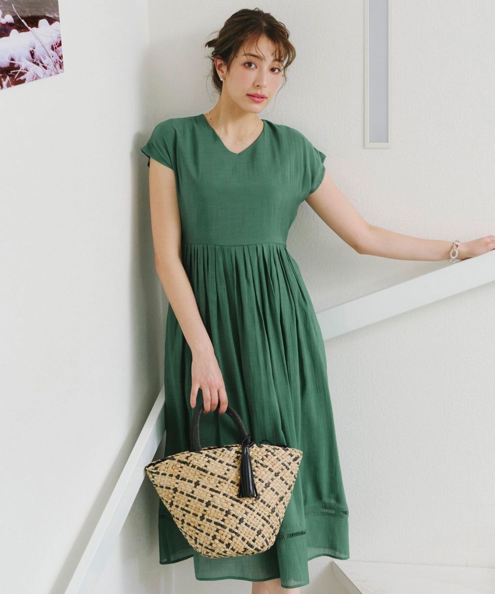 Tiaclasse 【洗える】はしごレースワンピース 