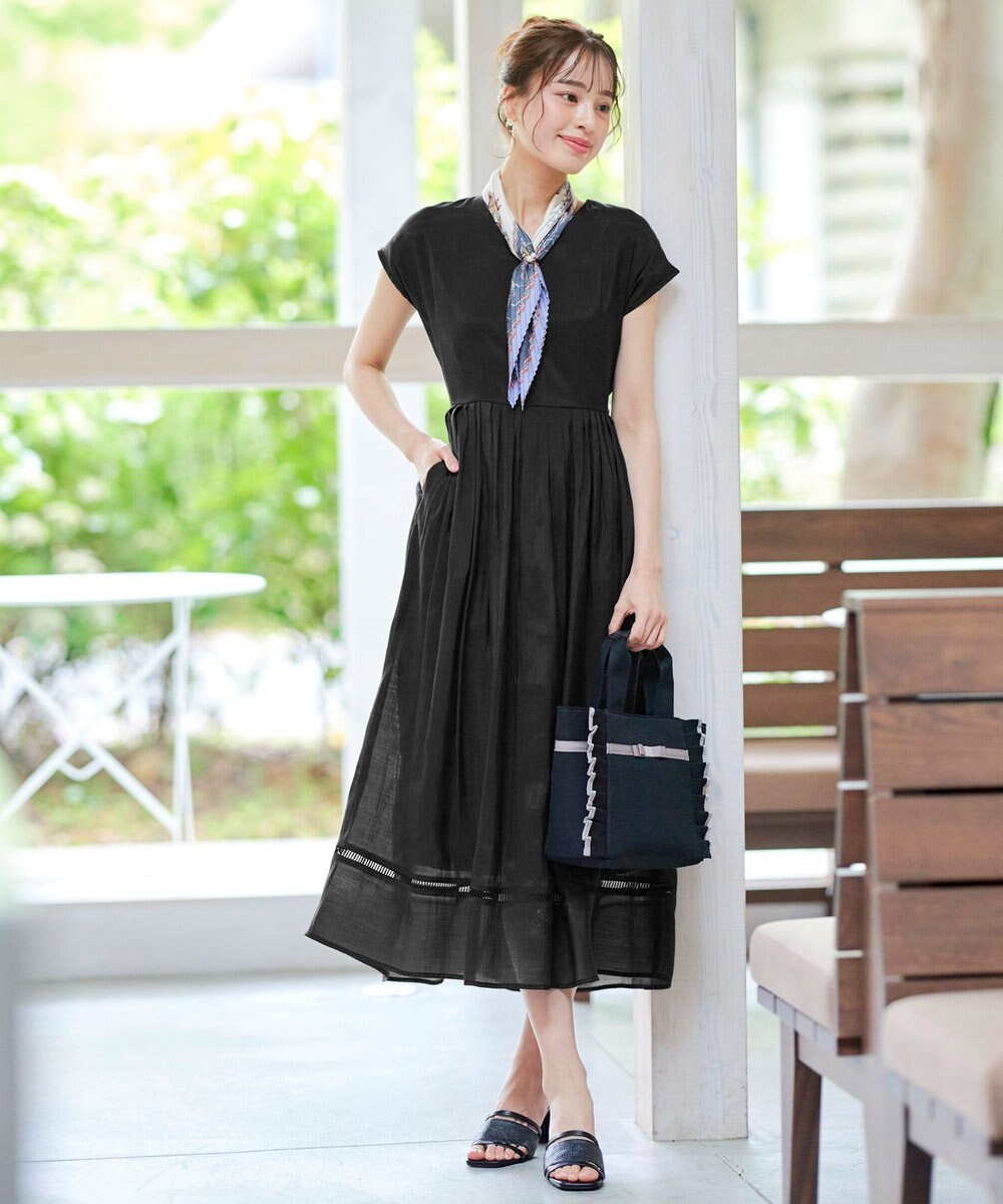 Tiaclasse 【洗える】はしごレースワンピース 