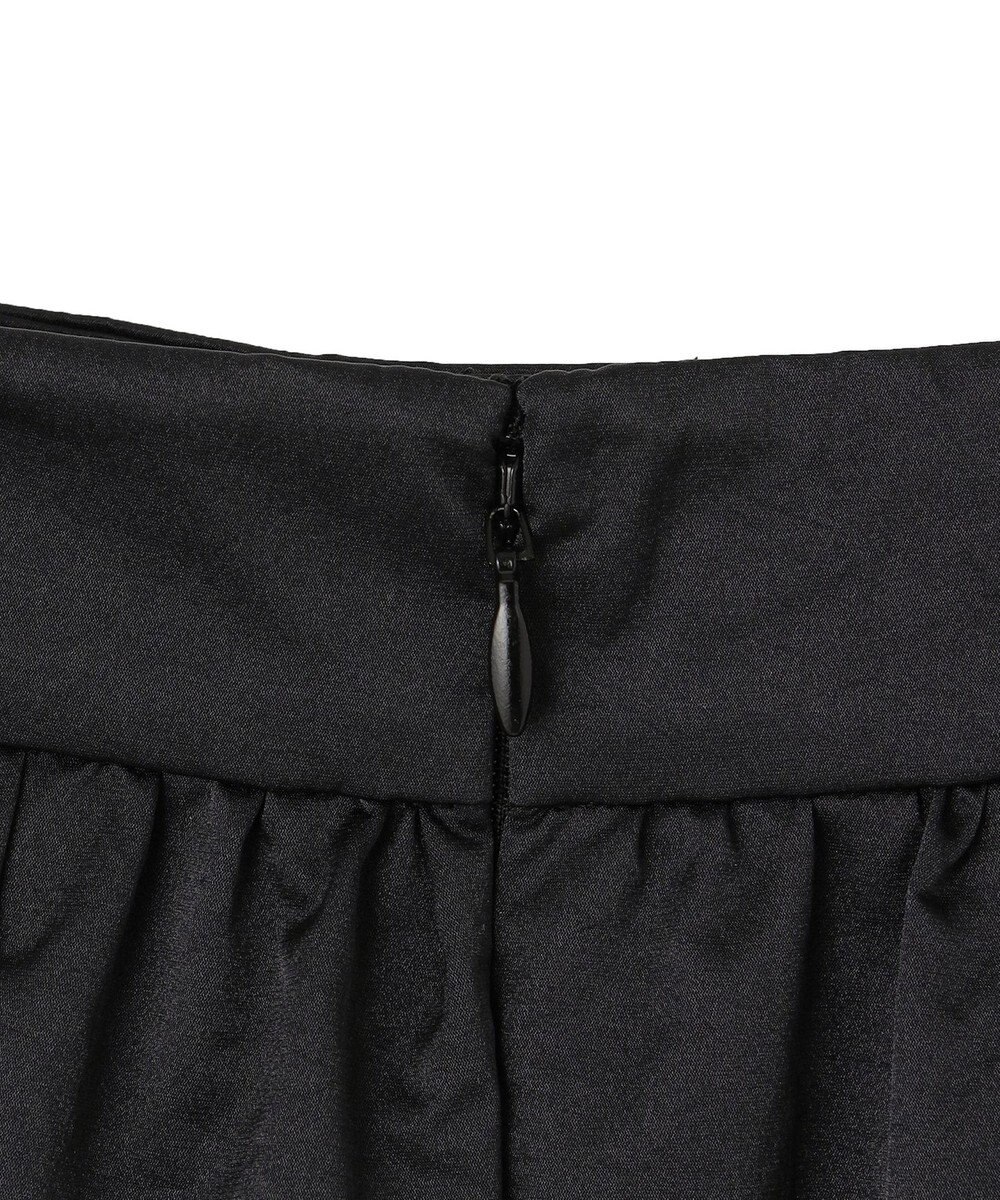 ICB L メタリックナイロンサテン コクーンスカート 