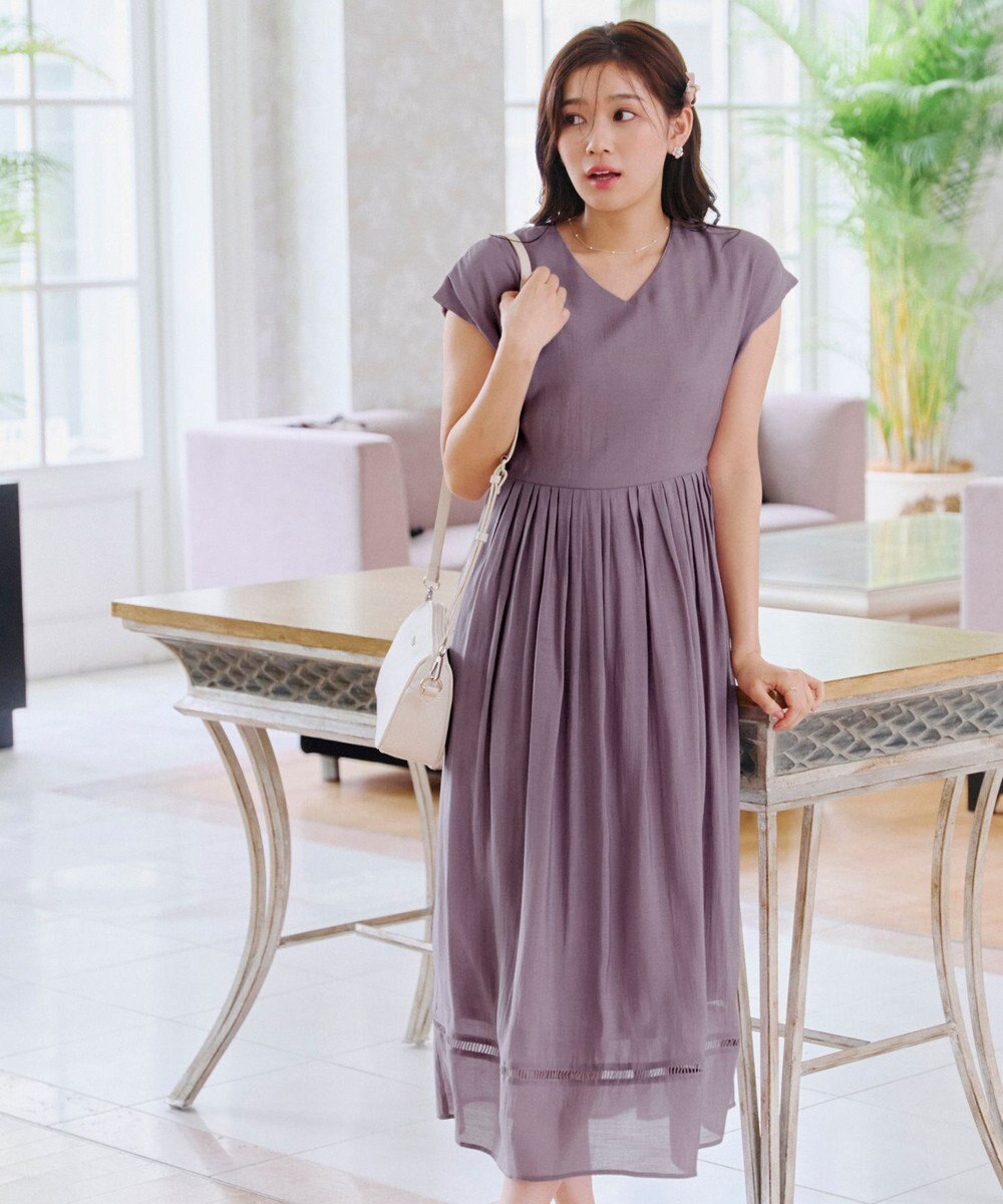 Tiaclasse 【洗える】はしごレースワンピース 