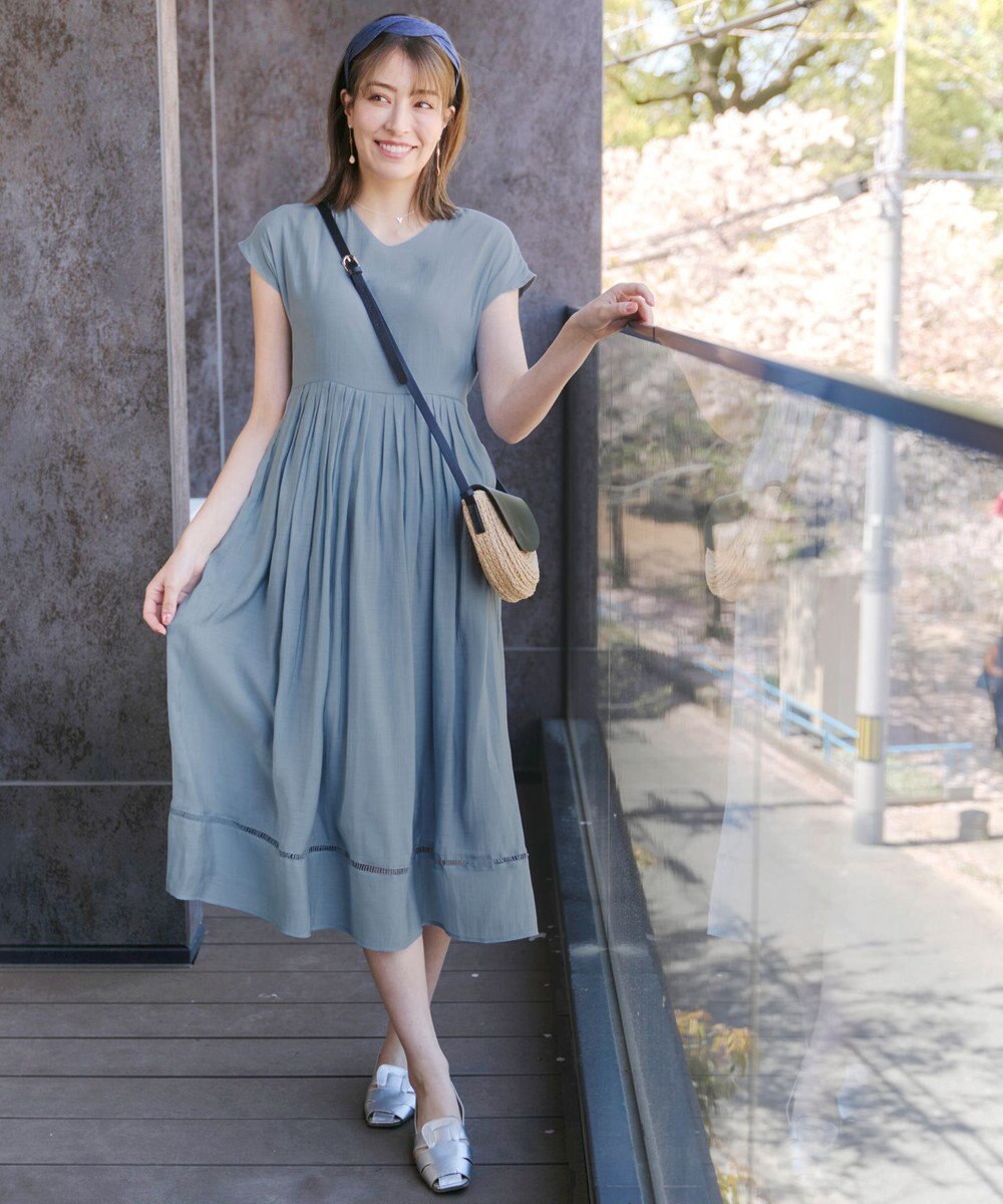 Tiaclasse 【洗える】はしごレースワンピース 