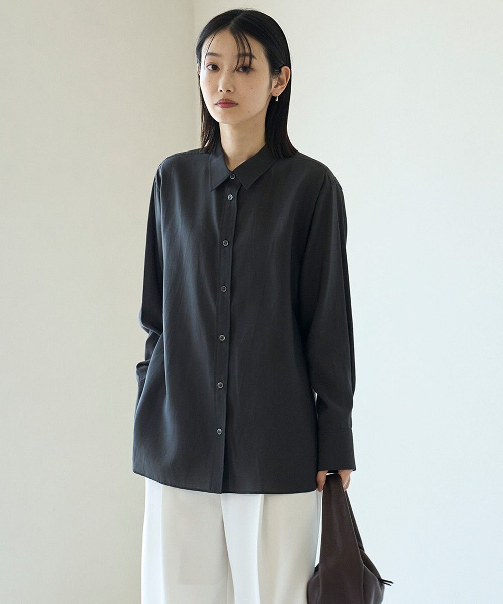 UNFILO レギュラーカラー ポプリンシャツ 