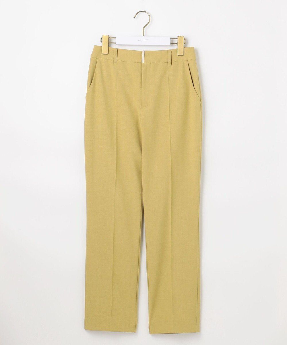 ANY SIS ウーステッドエステル テーパード パンツ 