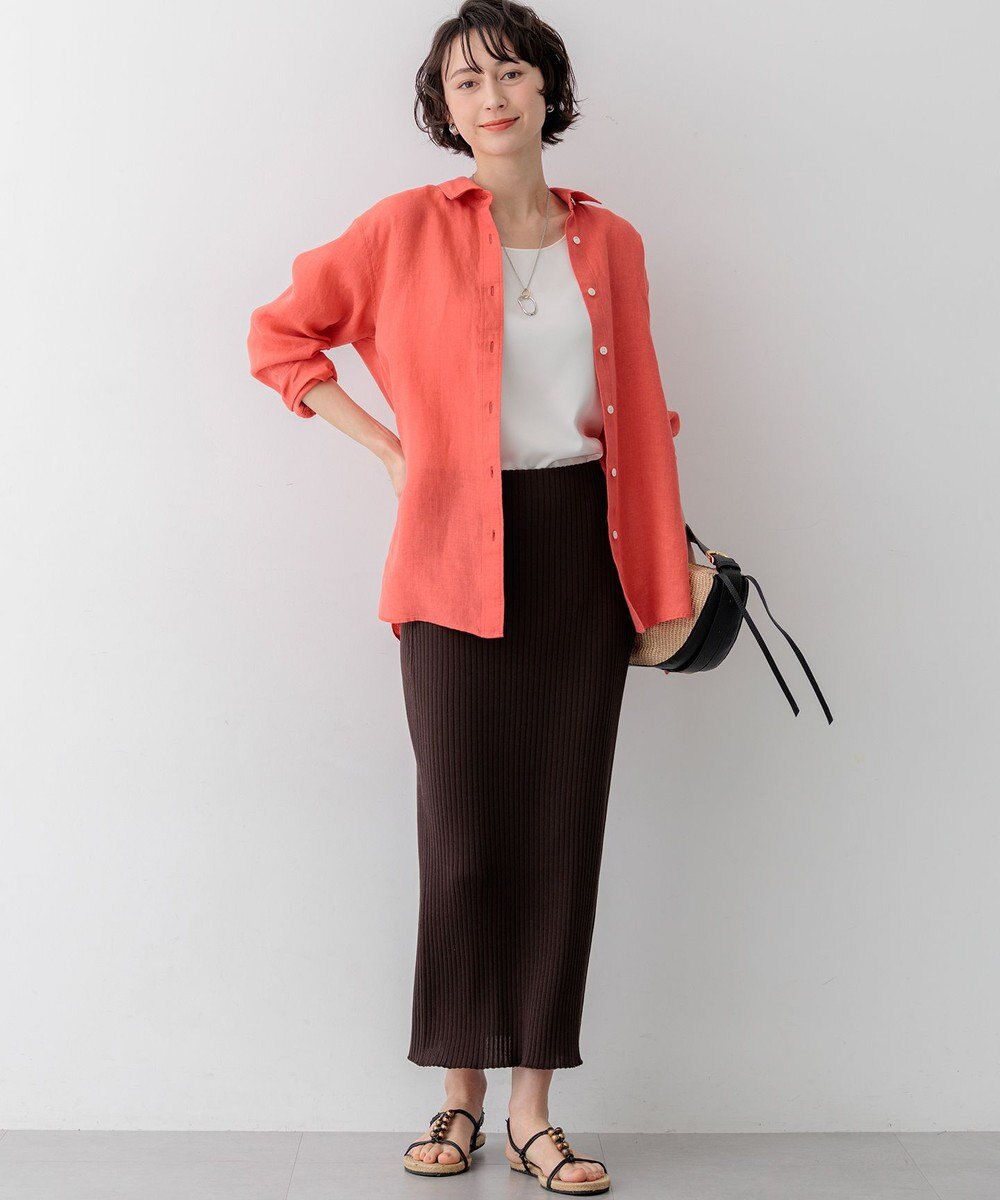 23区 【SLOW/一部店舗限定】ホールガーメント リブニット スカート 