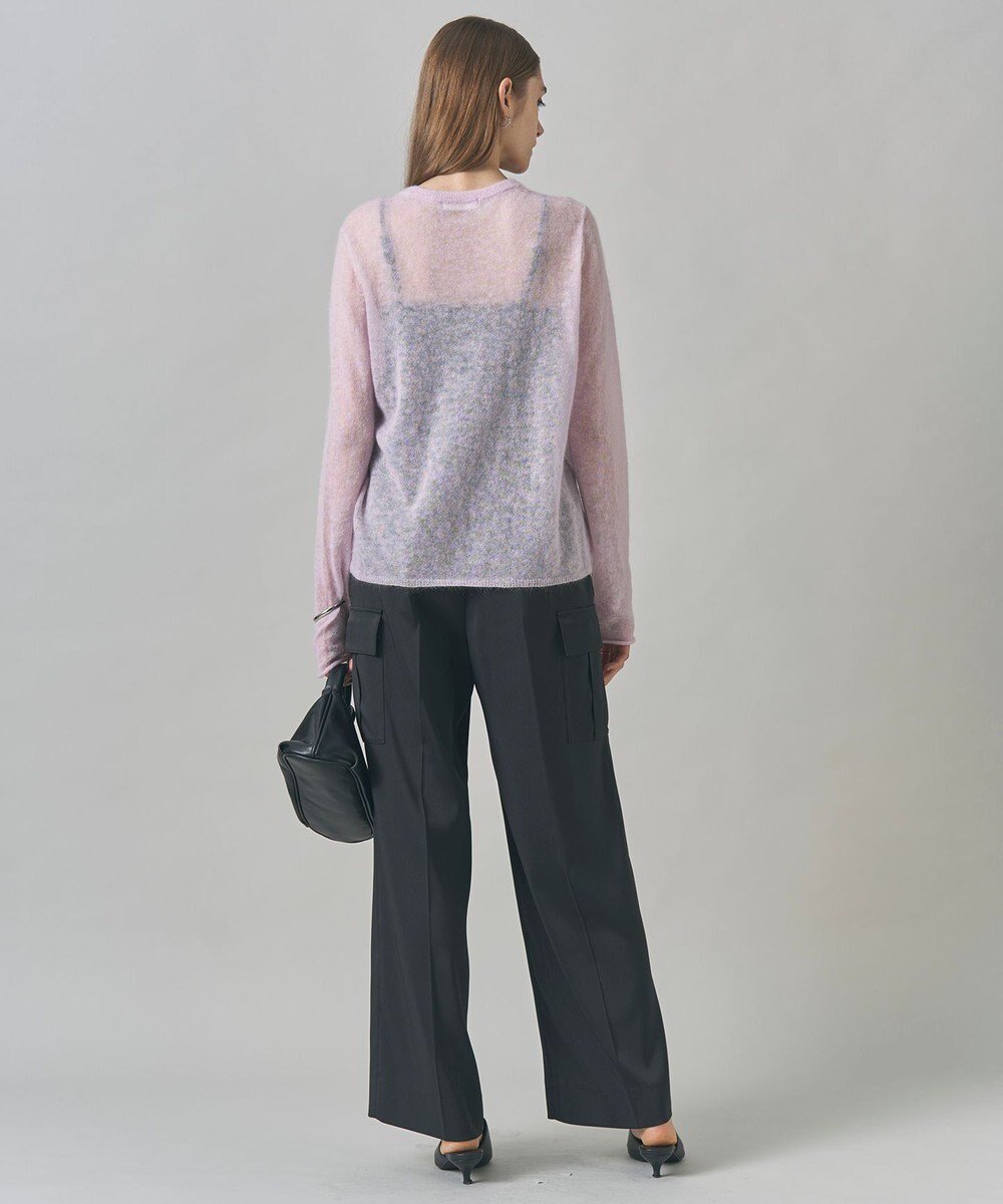 ICB L 【スマートバック仕様・洗える】ストレッチダブルサテン カーゴパンツ 