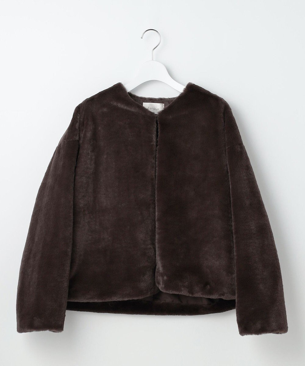 Feroux フェイクファー ジャケット 