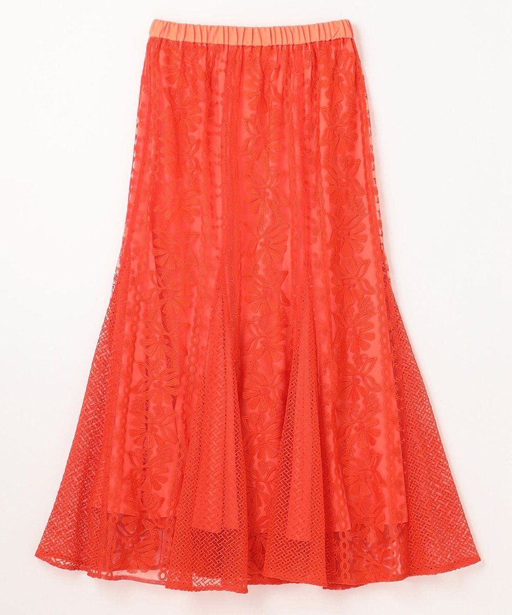 GRACE CONTINENTAL フレア刺繍スカート 