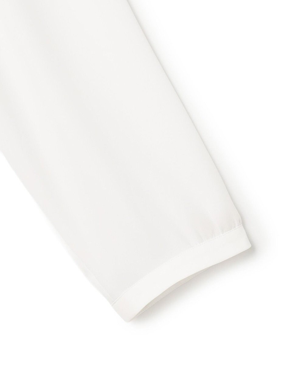 23区 L 【洗える】シルキーデシン バーアクセント ブラウス 