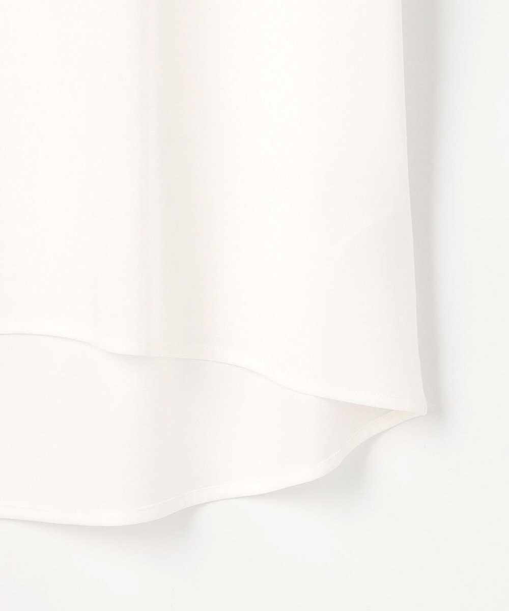 組曲 【WEB限定】プレーティング天竺フリルスリーブ Tシャツ 