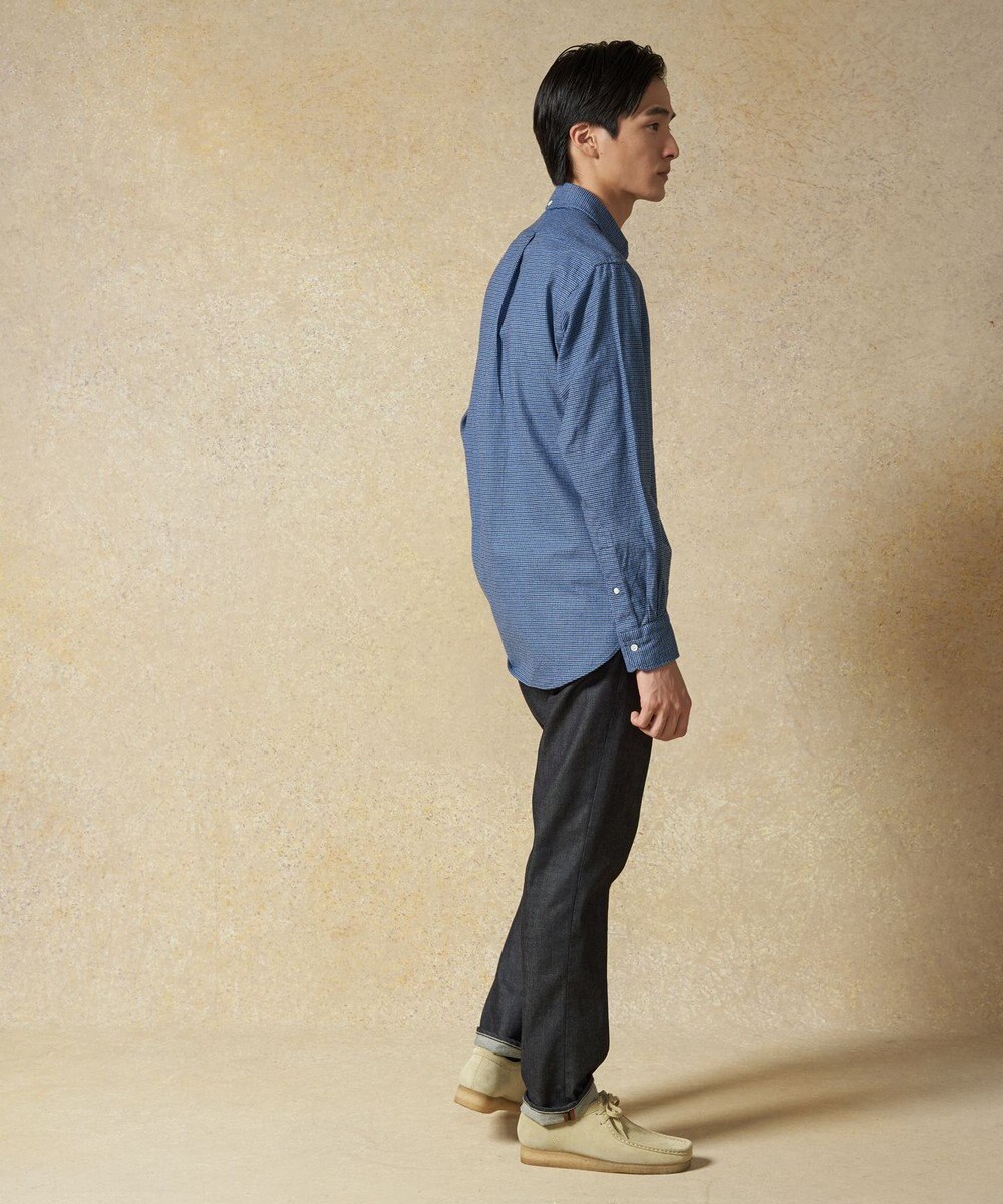 J.PRESS MEN コットンネルハウンドツース シャツ 