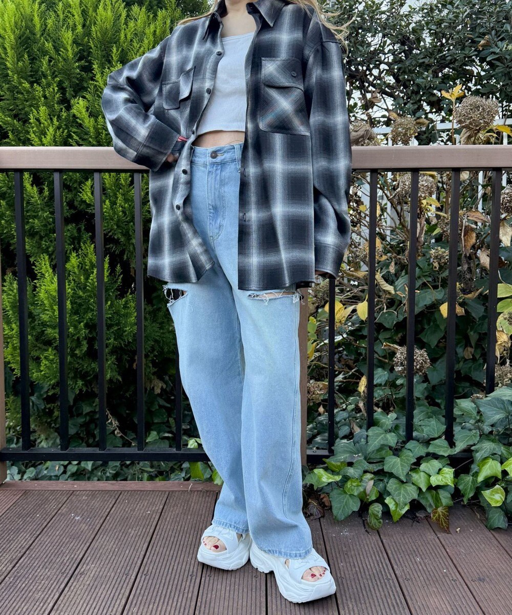 WEGO 【SMLXLサイズ展開】クリアライトソールレースアップサンダル 