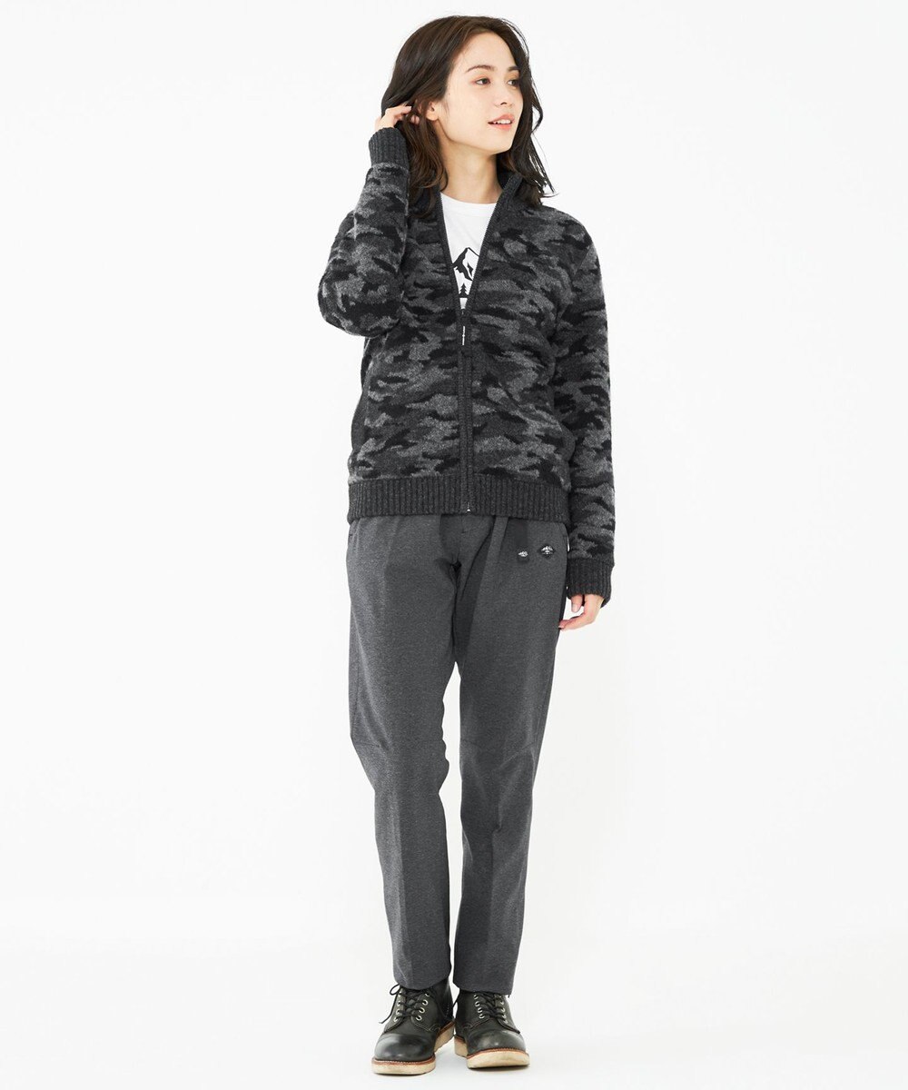 JOSEPH ABBOUD MOUNTAIN 【UNISEX】ラムウール×モールカモフラ フルZIPニット 
