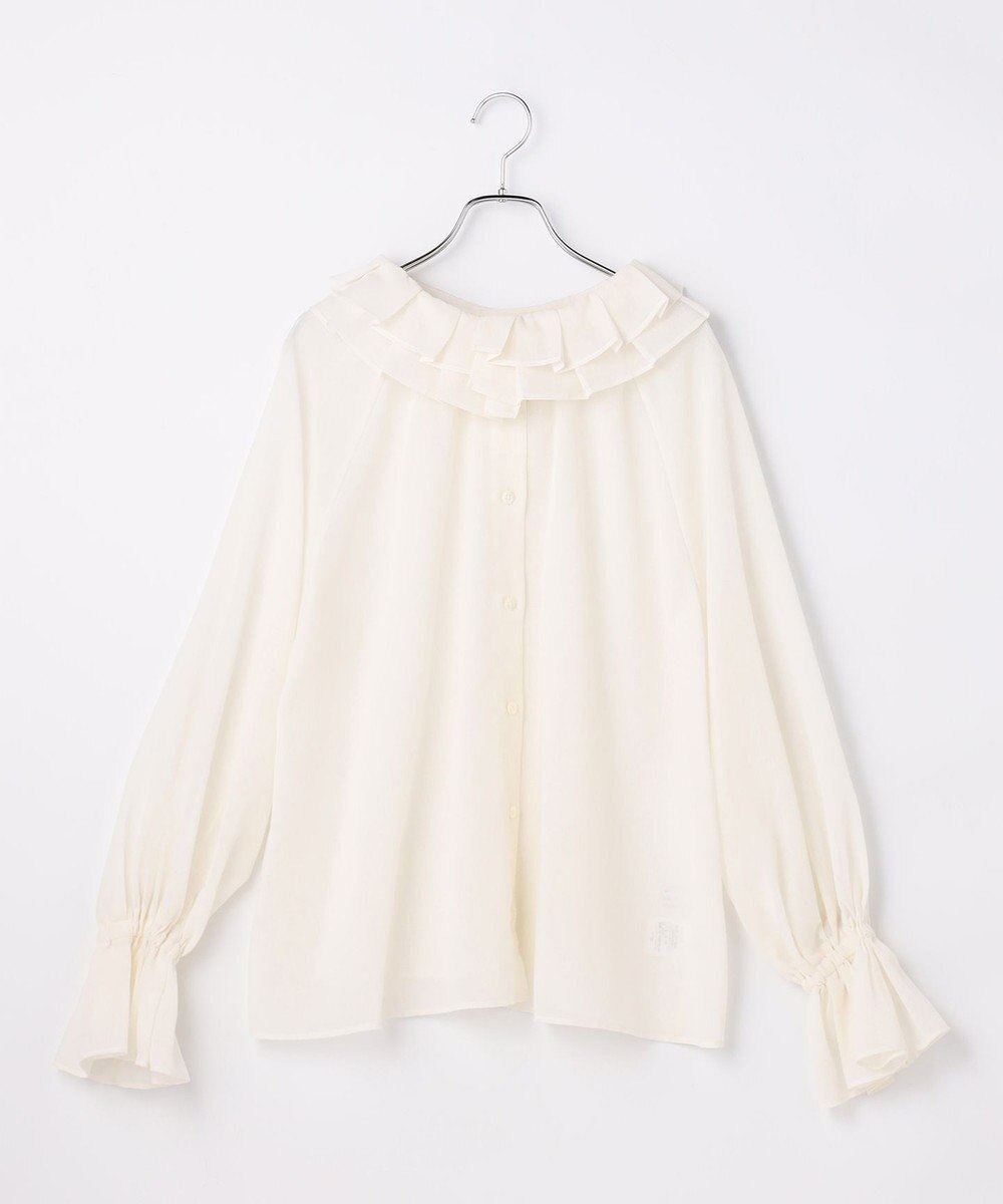 #Newans 【前後着用可能】【高山都さんコラボ】ビッグカラー２WAYブラウス 