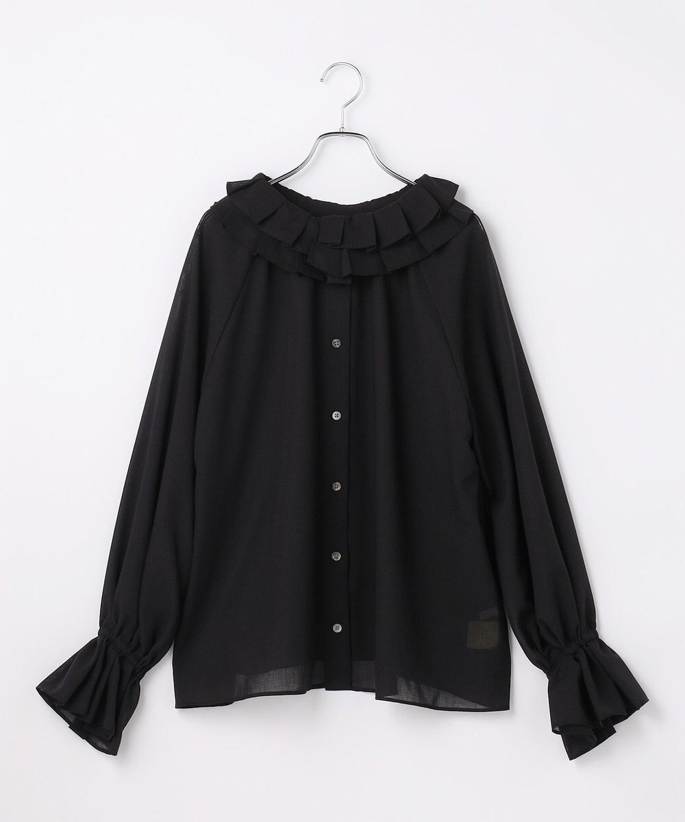 #Newans 【前後着用可能】【高山都さんコラボ】ビッグカラー２WAYブラウス 