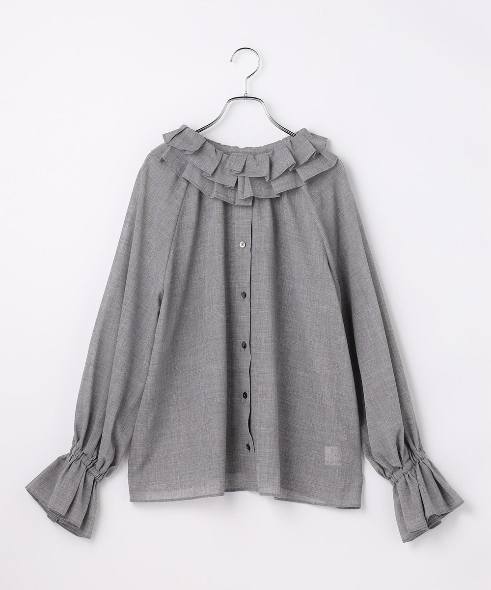 #Newans 【前後着用可能】【高山都さんコラボ】ビッグカラー２WAYブラウス 