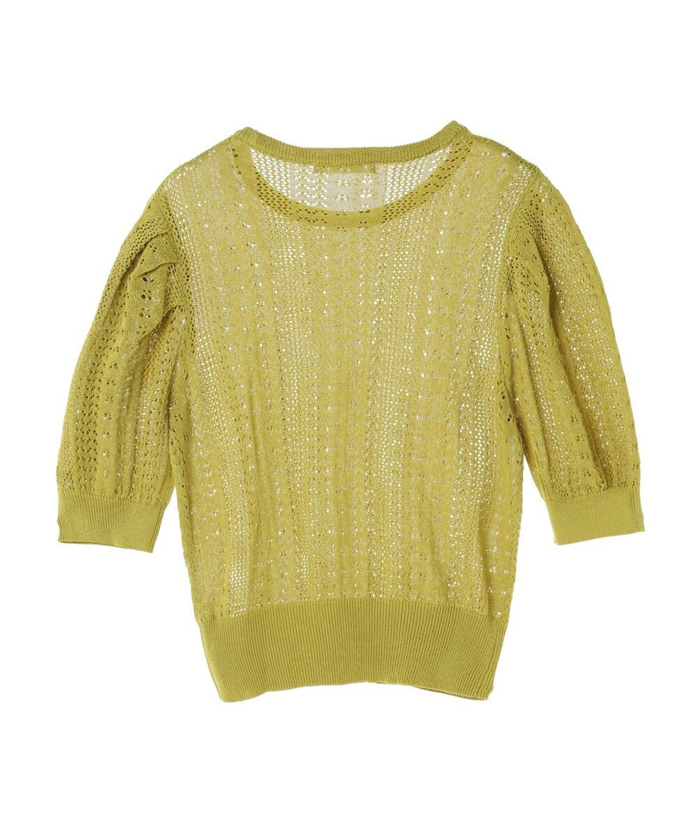 Green Parks ａ．透かし柄ニットプルオーバー 