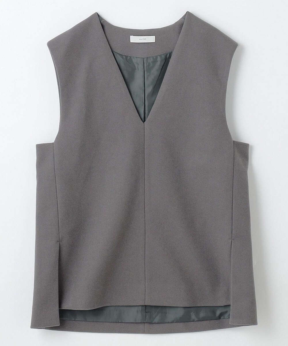ANY フェイクウールベスト 