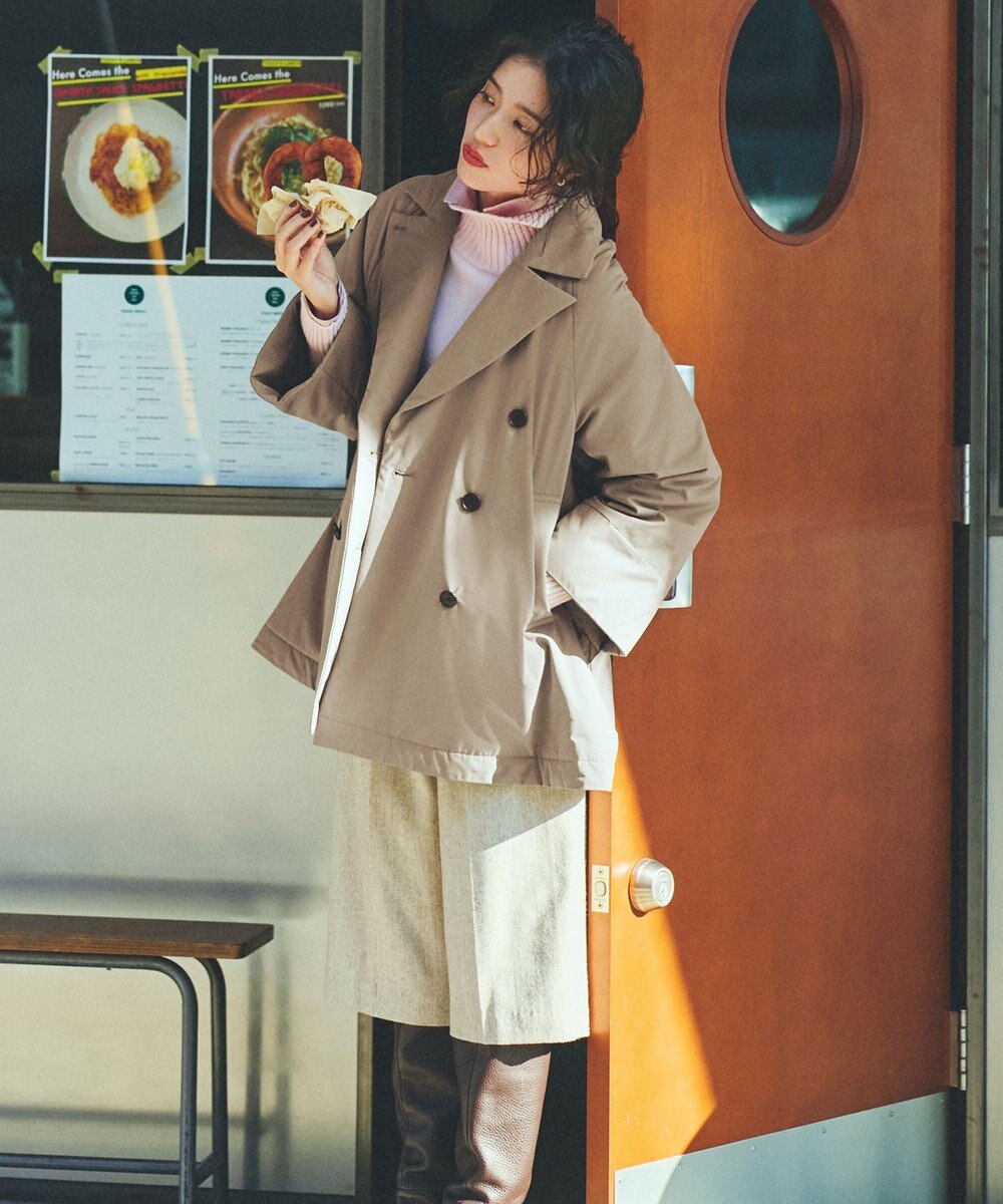 23区 S ヘリンボーンループツイード ハーフパンツ 