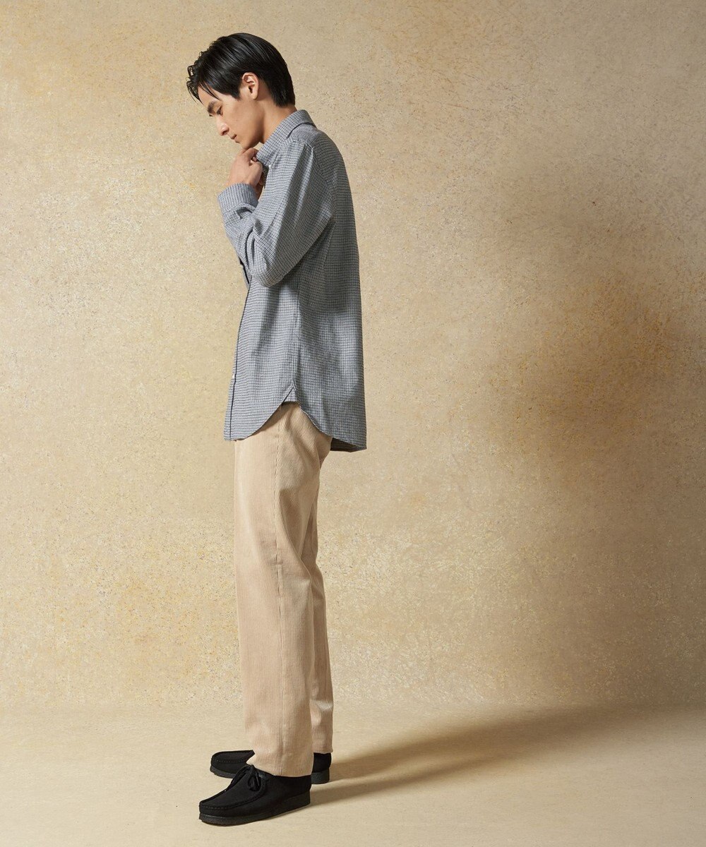 J.PRESS MEN コットンネルハウンドツース シャツ 