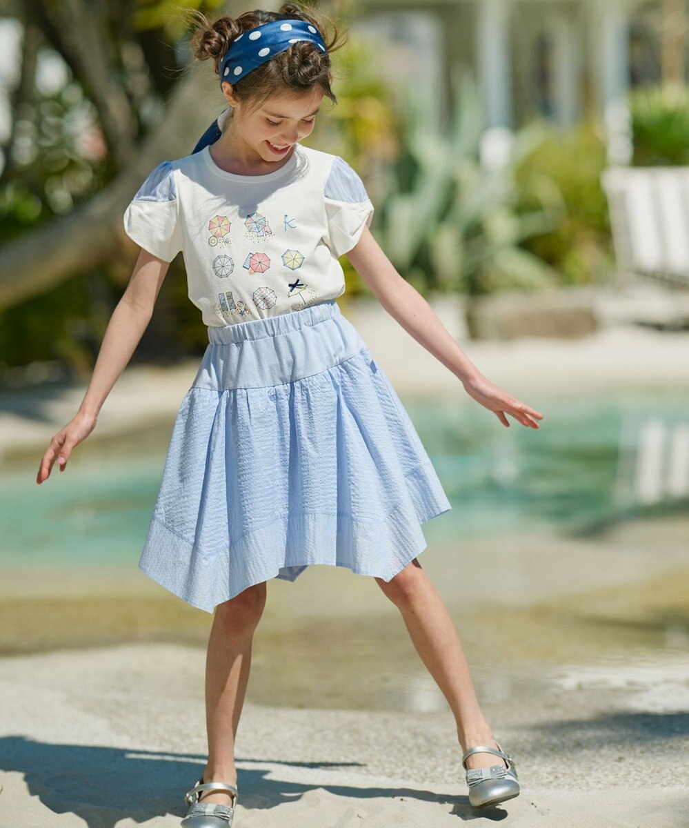 組曲 KIDS 【110-140㎝】イレギュラーヘム キュロット 