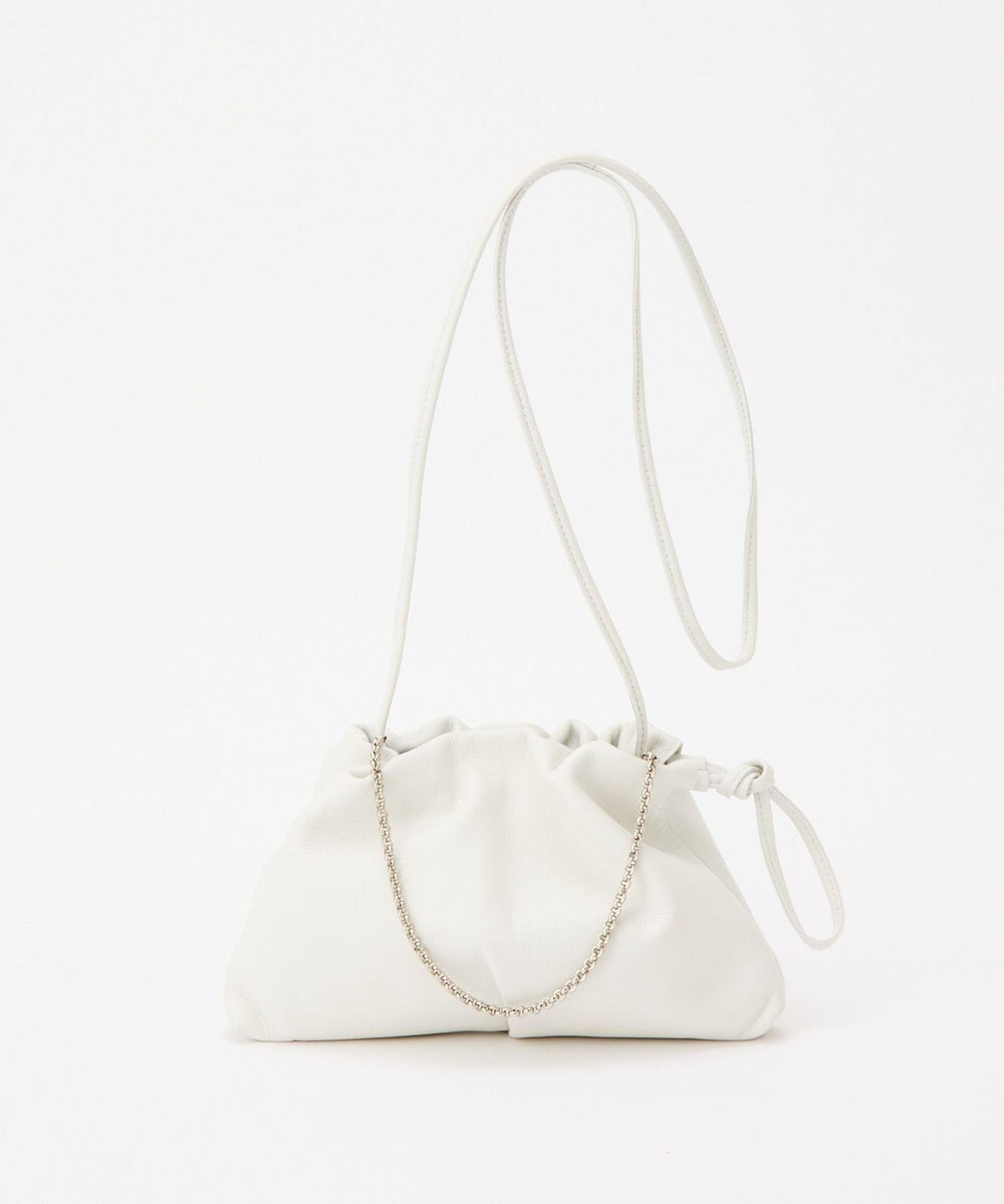 russet レザー巾着ミニショルダーバッグ(CE-1637) 