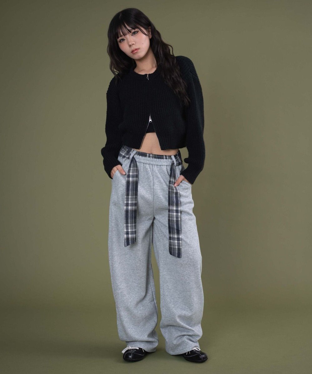 WEGO ダブルZIPニットカーデ 