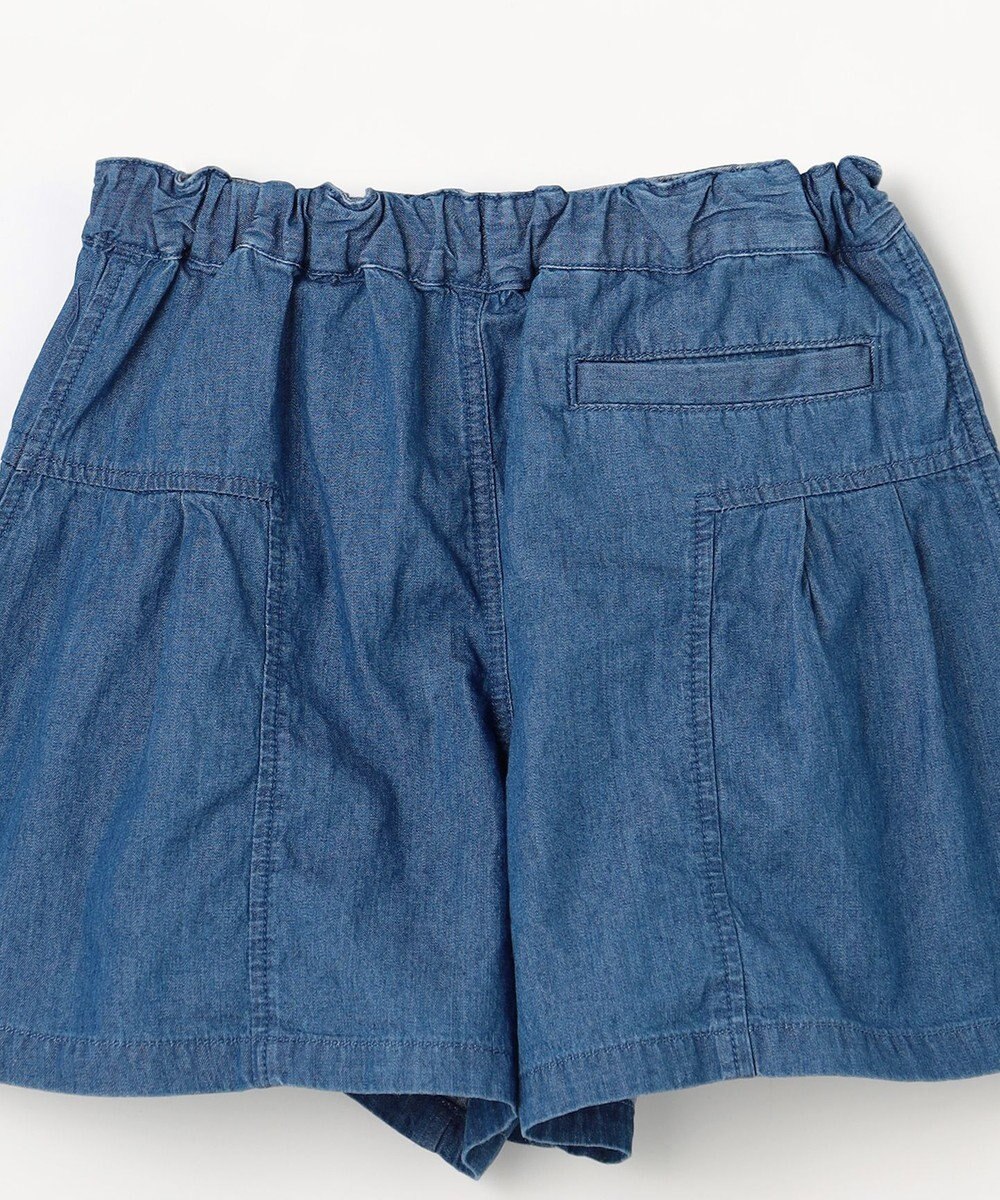 組曲 KIDS 【110-140㎝】 ブルーフラワーデニムキュロット 