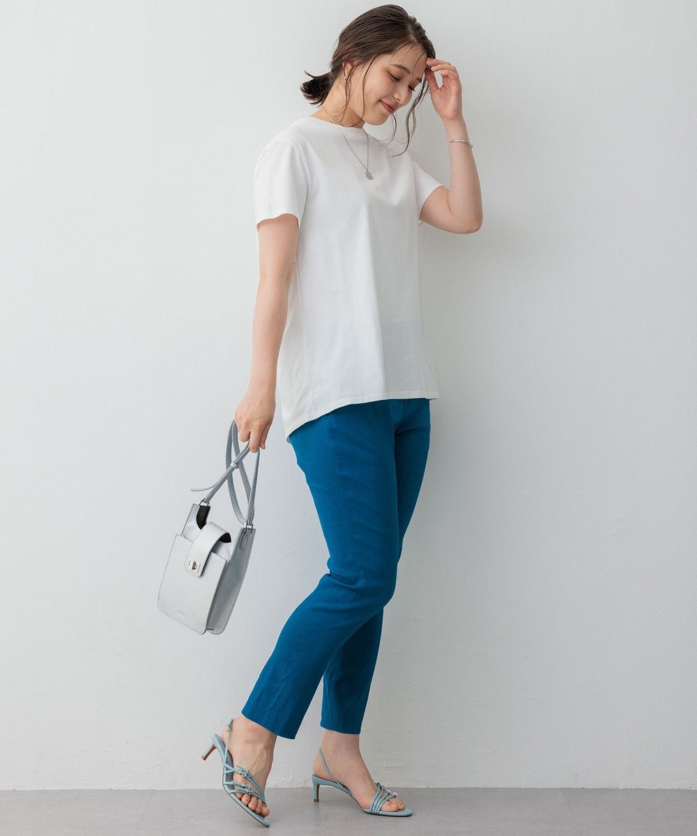 23区 【SLOW/一部店舗限定】MVSコットン バックデザイン Tシャツ 