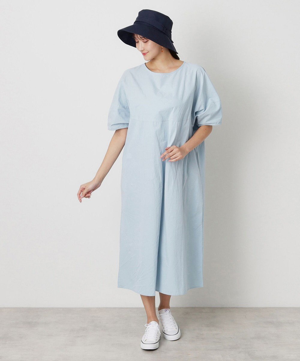 MOONBAT 【洗える】FURLA(フルラ) シャンブレー中つばダウンハット 