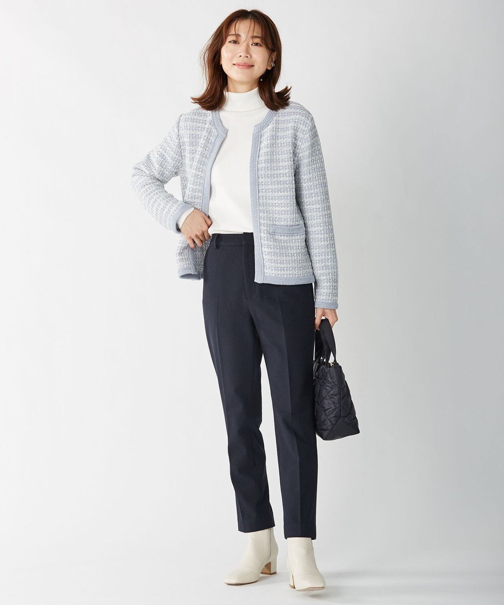 J.PRESS LADIES 【洗える】チェルビック テーパード パンツ 