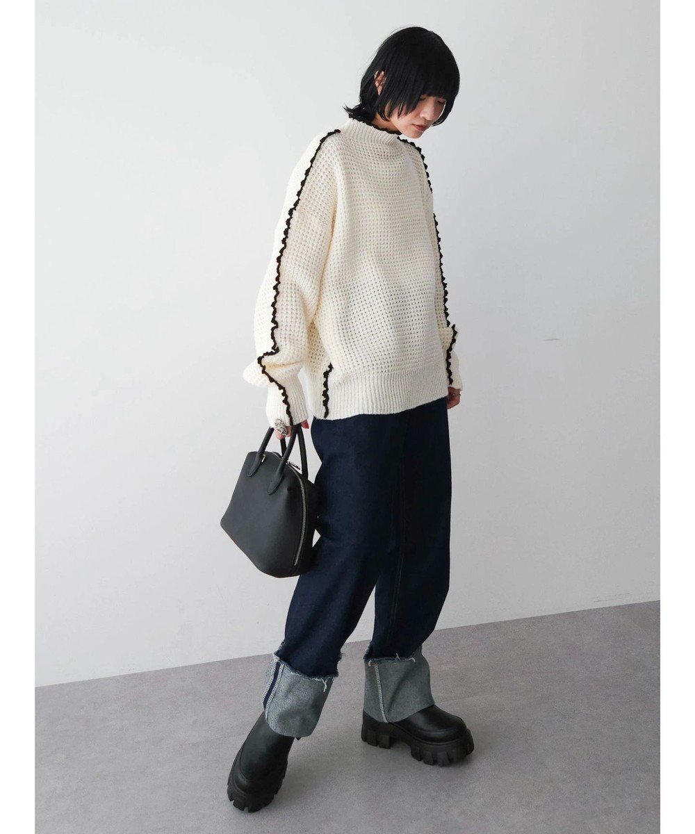 Green Parks ・Ｐｅｔｉｔ　Ｆｌｅｕｒ　ハイショクパイピングニット 