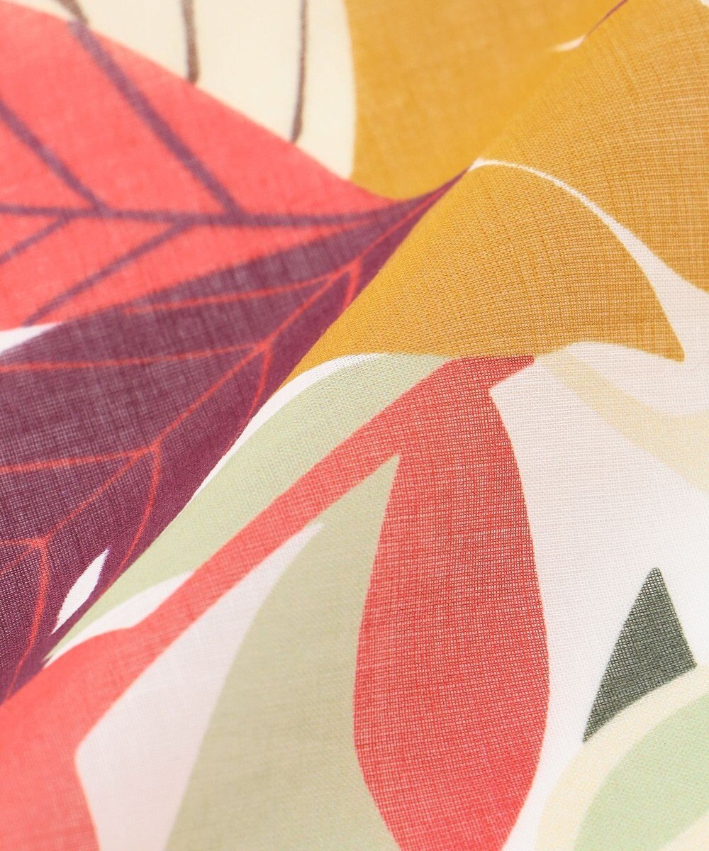 JOSEPH ABBOUD 【FRANCO BASSI】リーフモチーフ スカーフ チーフ 