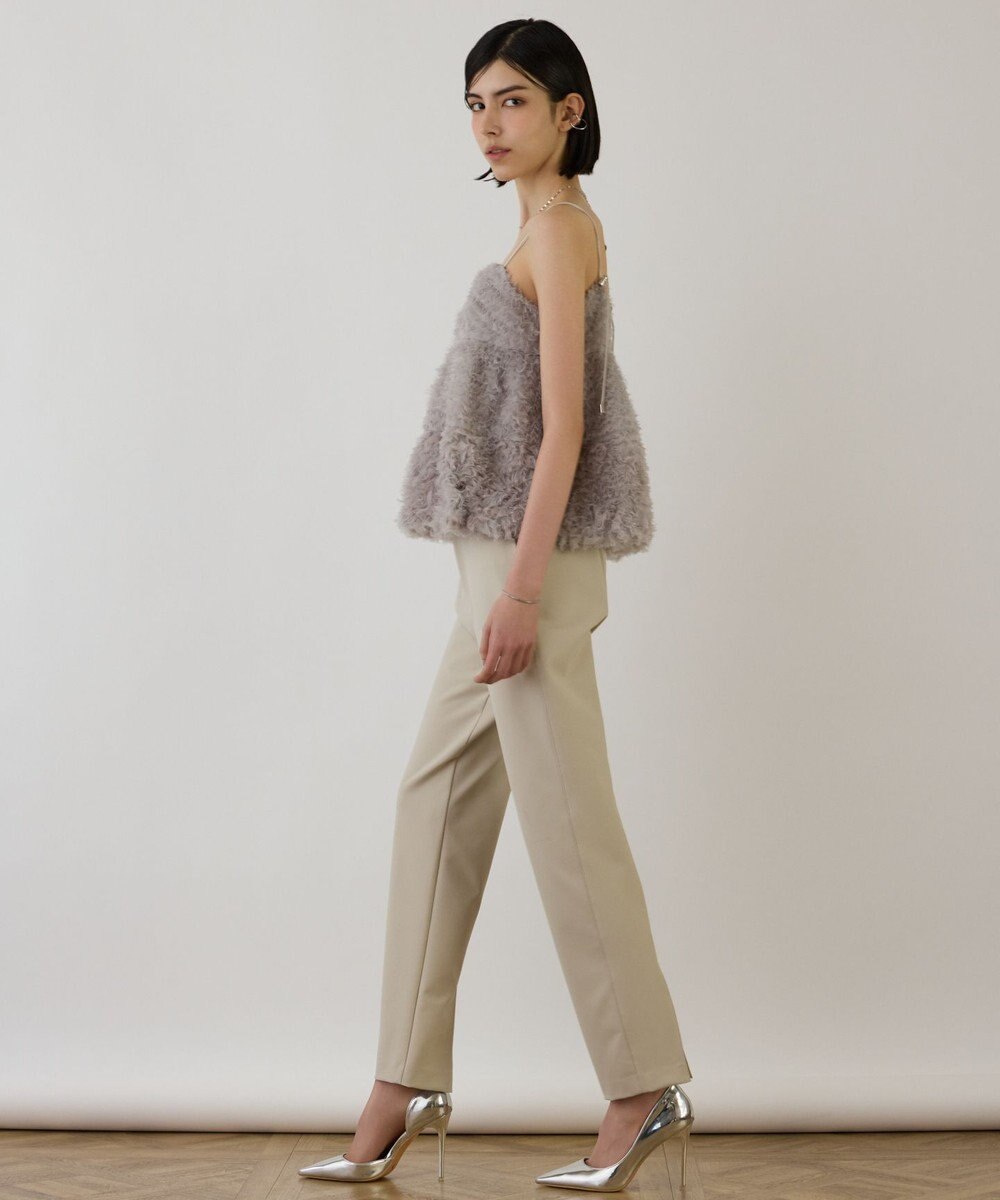 GRACE CONTINENTAL ストレッチテーパードパンツ 